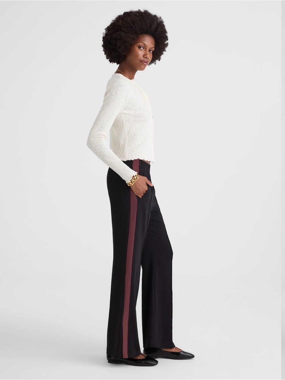 Madewell Pull-On Bootcut Track Pant